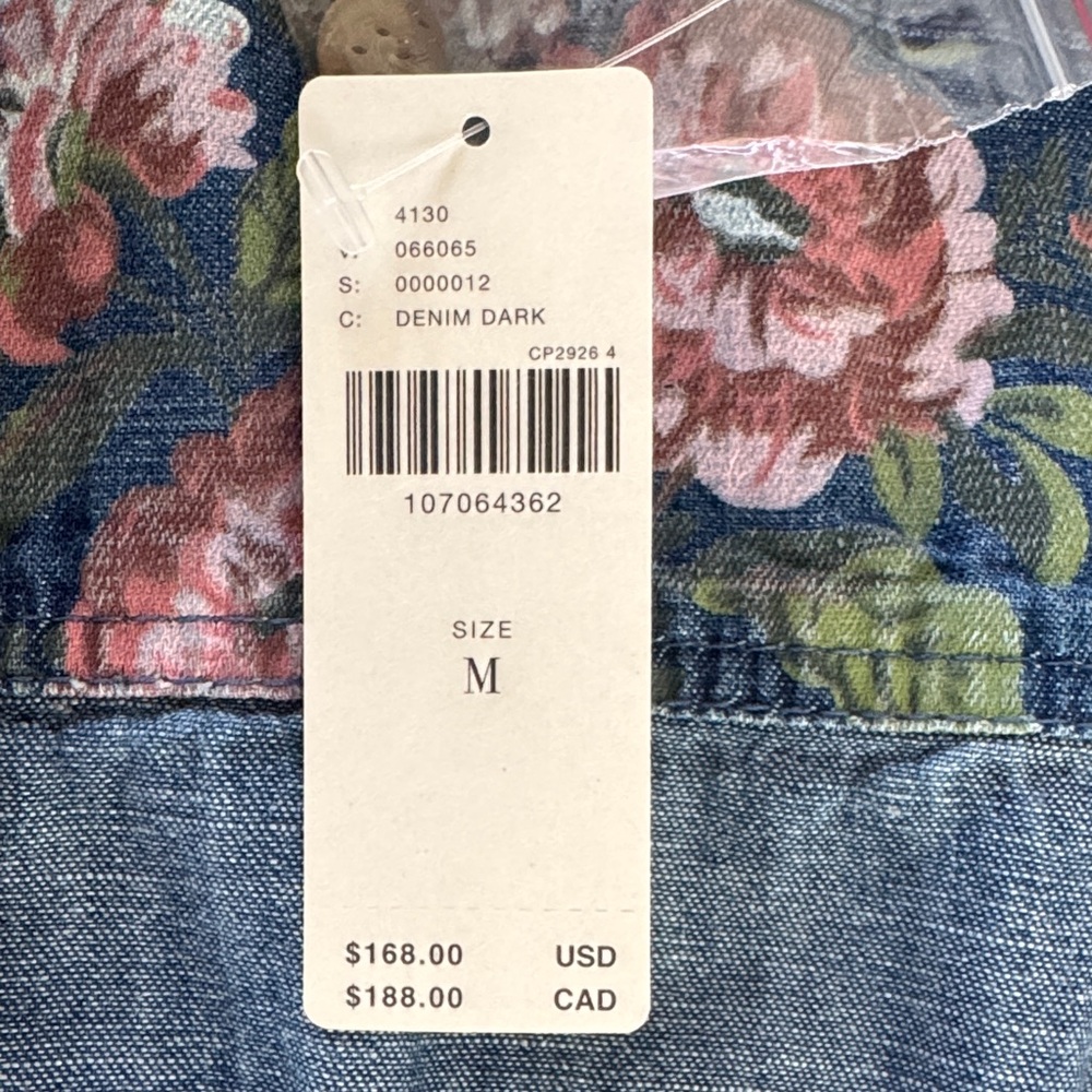 Anthropologie Pilcro Ruffled Denim Sweetheart Denim Dress - Picture 8 of 8